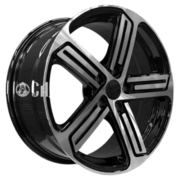 7,5x17/5x112 ET40 D57,1 5127 Gloss Black Machine Face (PDW)