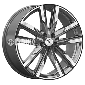 8x20/5x112 ET28 D66,6 КР014 (Audi Q7) Diamond Gloss Graphite (79383)