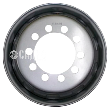 6x17,5/10x225 ET135 D176 Sil (10 мм) Китай, прицеп 1 800 кг (с вент.)