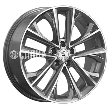 7x18/5x112 ET45 D57,1 КР012 (Karoq/Taos) Diamond Gloss Graphite