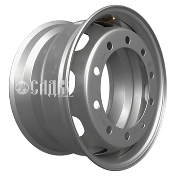 11,75x22,5/10x335 ET135 D281 Silver (8221106) (15,5 мм) Китай, руль 5 000 кг усил.