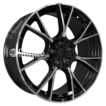 8,5x20/5x112 ET25 D66,6 5407 Gloss Black Machine Face (PDW)