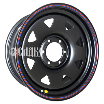 8x17/6x139,7 ET25 D110 Тойота Ниссан (треуг. мелкий) Черный